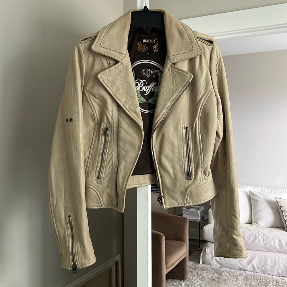 Buffalo Creme Leather Jacket - image 1
